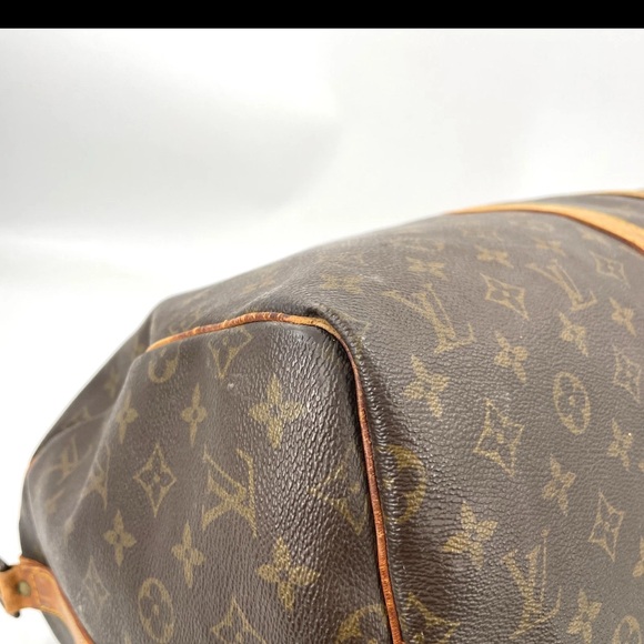 Louis Vuitton Monogram Canvas Duffel Bag with Tan Accents - Picture 10 of 16